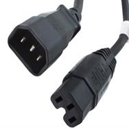 Origin Storage 2m Power Cable - PDU to Switch IEC C14(M)-IEC C15(F) - 2 m - C14 coupler - C15 coupler