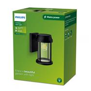 Philips Bellini Wandleuchte rund max. 25W exkl. LM schwarz