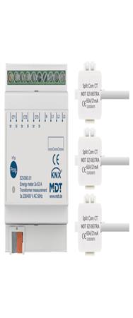 Compteur d'énergie MDT 3 voies 63 A transformateur mesure 4TE REG
