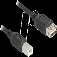 Câble USB 2.0 Delock Type B mâle vers EASY Type A femelle - Câble - Numérique