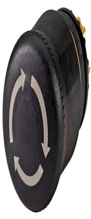 Bouton-poussoir champignon EATON, noir M22S-PVT 271499