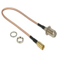 Câble d'antenne Delock - Connecteur F (R) cloison vers SMB (P)