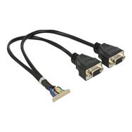 Câble vidéo Delock - IDC 40 broches vers HD-15 (VGA) (F)