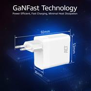 ACT USB-C/USB-A Charger 65W 3-port with Power Delivery PPS QuickCharge and