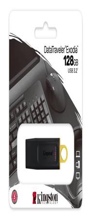 DataTraveler Exodia USB-A 128GB - Kingston 3.2 Gen1 svart