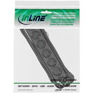 Bloc multiprises InLine - 6 prises avec terre CEE 7/3 - noir - 5 m