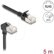 Câble réseau Delock - RJ-45 (M) coudé vers le bas vers RJ-45 (M) droit