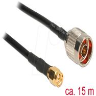 Câble d'antenne Delock - connecteur N (P) vers SMA (P)