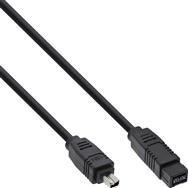Câble FireWire 400 vers 800 1394b en ligne 4/9 broches mâle 1 m