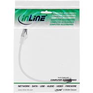 Câble de raccordement en ligne S/FTP Cat.8.1 blanc 0,3 m