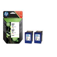 HP DeskJet 57 Twin Pack Ink Cartridge: Cyan/Magenta/Yellow, 17ml Original