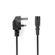 Nedis UK Stromkabel| Stecker| IEC-320-C7|| Ja| 2 xÃ‚Â²| Kupfer| Rund - Current/Power Supply - 5 m
