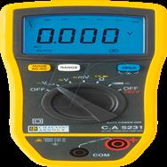Chauvin Arnoux C.A 5231 Hand-Multimeter digital CAT III 1000 V, CAT IV 600 V Anzeige
