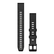 Bracelet silicone Garmin QuickFit Noir/Gris Galet