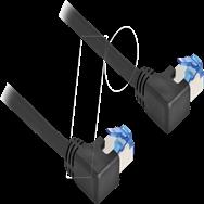 Câble patch Delock - RJ-45 (M) coudé à gauche vers RJ-45 (M) coudé à gauche