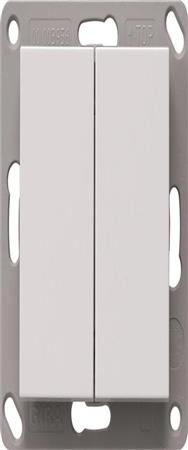 Émetteur mural radio GIRA sans pile 2x blanc pur 242203