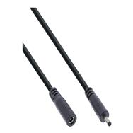 Rallonge CC InLine - CC mâle/femelle 3,5 x 1,35 mm - AWG 18 - noir 5 m