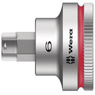 Wera 05003822001, Douille, 1/2", métrique, 1 tête(s), 6 mm, acier au chrome-vanadium