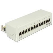 Panneau de brassage Delock - RJ-45 X 12