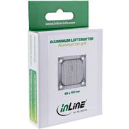 Grille de ventilateur en aluminium avec filtre - 40 x 40 mm