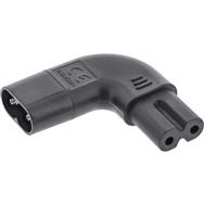 Adaptateur secteur InLine IEC C8/C7 coudé à gauche/droite
