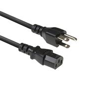 ACT Powercord USA plug - C13 black 1 m - 1 m - Power plug type A - C13 coupler - 120 V - 10 A