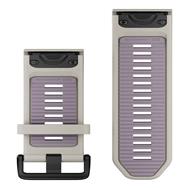 Bracelet Garmin QuickFit en silicone gris brouillard/lavande