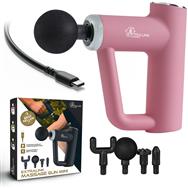 Mini pistolet de massage rose Extralink avec 4 embouts