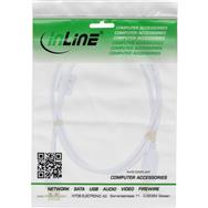 Câble USB 2.0 InLine Type A mâle / B mâle - plaqué or - avec ferrite - blanc - 2 m