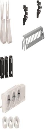 Kit multimédia Hager avec 3 prises 12 panneaux de brassage sans 6 ports RJ45 UM00M2