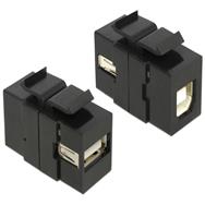 Module Keystone Delock USB 2.0 A femelle > USB 2.0 B femelle