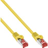 Câble de raccordement en ligne S/FTP PiMF Cat.6 250 MHz cuivre sans halogène jaune 0,25 m