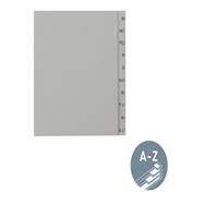 Esselte Leitz 43000085 - Alphabetic tab index - Gray - Portrait - A4 - 100 g/mÃ‚Â² - 225 mm
