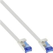 Câble patch plat InLine - U/FTP - Cat.6A - TPE sans halogène - blanc - 2 m
