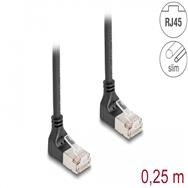 Câble réseau Delock - RJ-45 (M) coudé vers le haut vers RJ-45 (M) coudé vers le haut