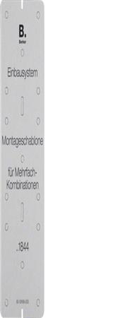 Berker 91844 Gabarit de montage Carton gris