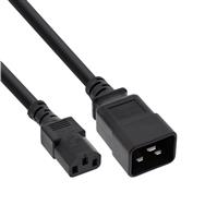 Câble adaptateur secteur InLine - IEC-60320 C20 vers C13 - 3 x 1,5 mm² - max. 10 A - 0,5 m