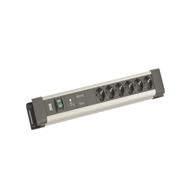Bachmann CONNECTUS 6xCEE7/3 1xGVS-Plus 1xSchalter 2.0m CEE7/7 Grau