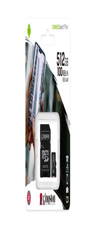 Canvas Select Plus SDXC 512GB - Kingston UHS-I 100MB/s