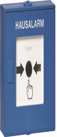 Détecteur d'alarme sans fil à bouton-poussoir Hager RFM200D pour maison