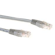 ACT Grey 1.5 meter LSZH U/UTP CAT6A patch cable with RJ45 connectors - 1.50 m - Cat6a - U/UTP (UTP) - RJ-45 - RJ-45 - Grey