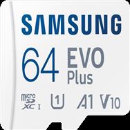 Samsung EVO Plus MB-MC64KA - Flash memory card (microSDXC to SD adapter included)