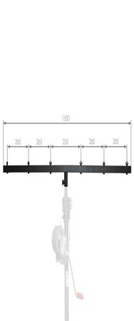 Guil BR-12 - Barre transversale pour 2 à 8 spots Broche haut-parleur Ø 35 mm | Longueur 1.