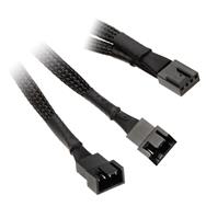 Câble d'alimentation en Y pour ventilateur PWM en ligne - 4 broches. 1 m/2 broches - 0,15 m