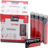 Olympia 40179 - AA - Alkaline - 24 pc(s) - 7 year(s) - Black - Red - Window box
