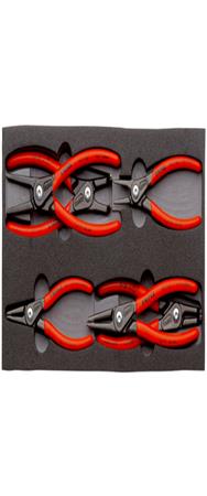 KNIPEX Jeu de 6 pinces pour circlips 00 20 01 V02