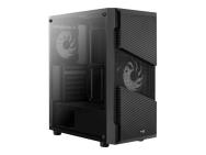 Tour midi AeroCool Menace Saturn RGB, verre trempé