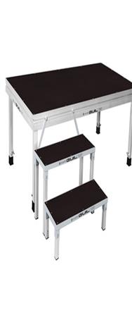Guil ECF20-40 - Escalier modulaire en aluminium à 2 marches avec pieds fixes