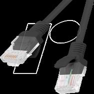 Lanberg PCU6-10CC-0300-BK - 3 m - Cat6 - U/UTP (UTP) - RJ-45 - RJ-45