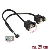 Câble USB interne vers externe Delock